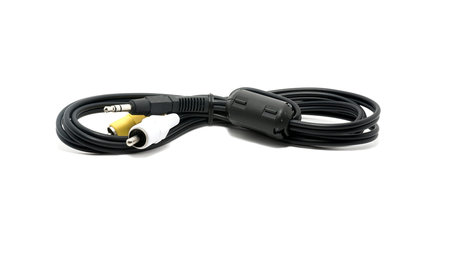 electronic tulip cables over white surface