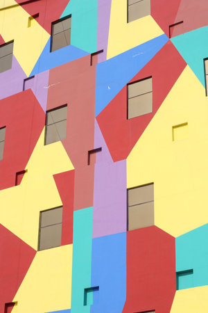 colorful windowsの写真素材