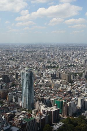Tokyo skylineの写真素材