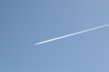 jet in the skyの写真素材