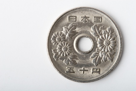 a japanese coinの写真素材