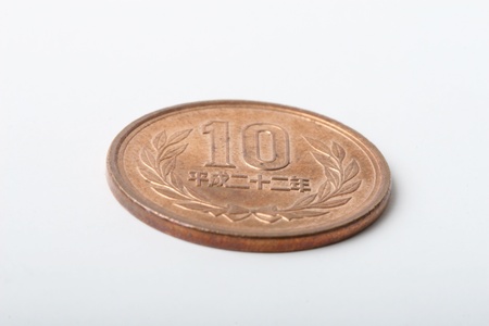 a japanese coinの写真素材