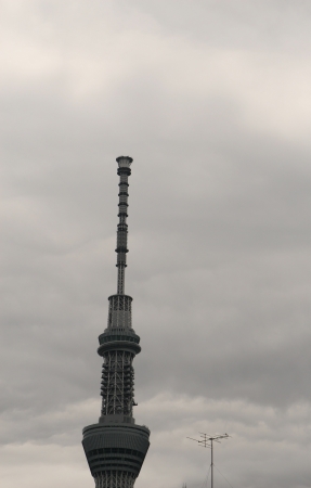 sky tree in Tokyo Japanのeditorial素材