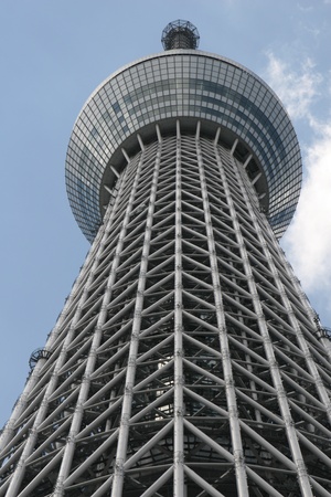 sky tree in Tokyo Japanのeditorial素材
