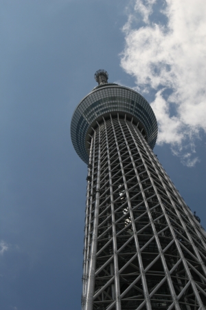 sky tree in Tokyo Japanのeditorial素材