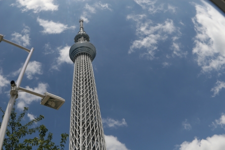 sky tree in Tokyo Japanのeditorial素材