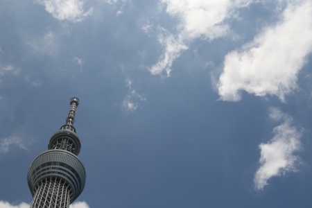 sky tree in Tokyo Japanのeditorial素材