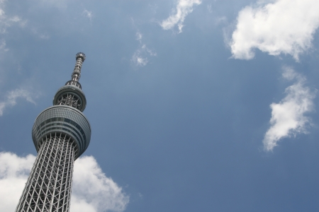 sky tree in Tokyo Japanのeditorial素材