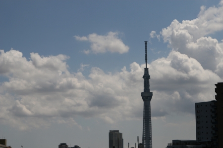 sky tree in Tokyo Japanのeditorial素材