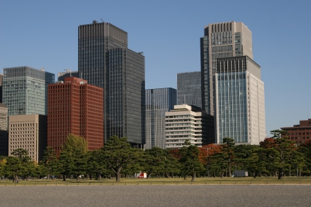 Tokyo modern buildingのeditorial素材