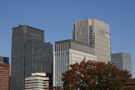 Tokyo modern buildingのeditorial素材