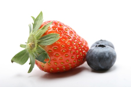 blueberry  strawberryの写真素材