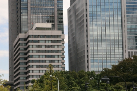 Tokyo office buildingの写真素材