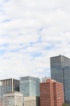 Tokyo office buildingの写真素材