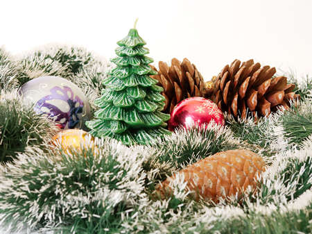 Christmas-tree and New-Year tree decorationsの写真素材