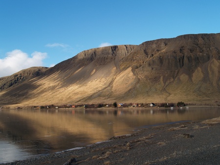 Lake in Icelandの写真素材