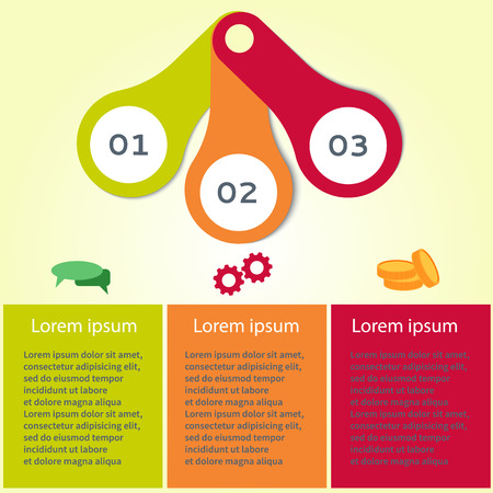 Infographics  Vector illustration. Business concept.  Can be used for workflow layout, banner, diagram, number options, step up options, web design.のイラスト素材