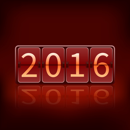 Happy New 2016 Year. Vector illustrationのイラスト素材