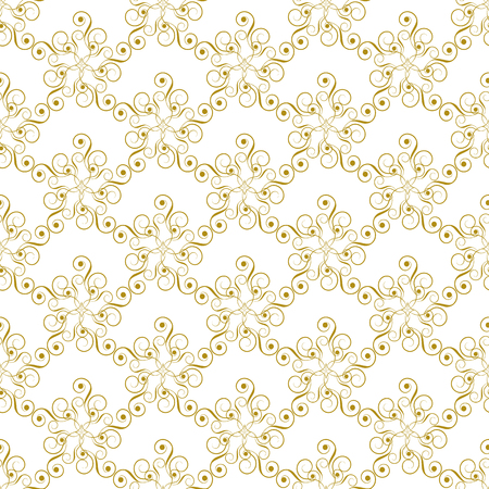 Seamless pattern. Abstract vector texture. Decorative floral pattern in damask style. Can be used for wallpaper, textiles, wrapping paper, page fill, design, web page, background.のイラスト素材