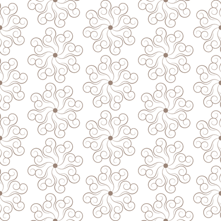 Seamless pattern. Abstract vector texture. Decorative floral pattern in damask style. Can be used for wallpaper, textiles, wrapping paper, page fill, design, web page, background.のイラスト素材