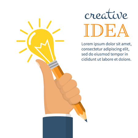 Creative business ideas concept. Pen. Vector illustrationのイラスト素材