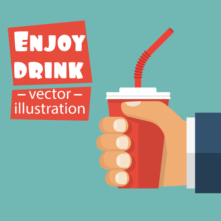 Red paper cupのイラスト素材