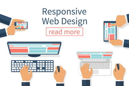 Responsive Web Designのイラスト素材