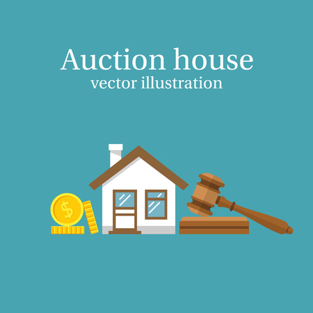 Auction house. Vectorのイラスト素材