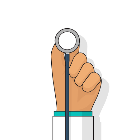 Doctor hold medical stethoscopeのイラスト素材