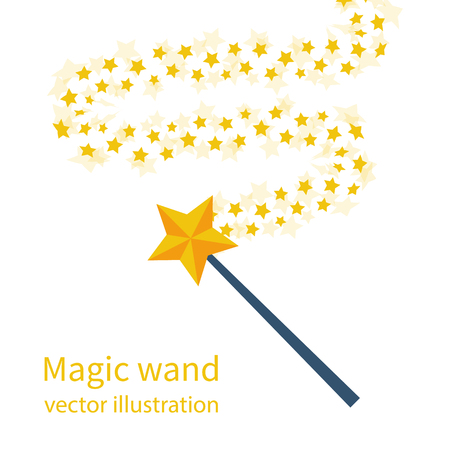 Magic wand with a starのイラスト素材