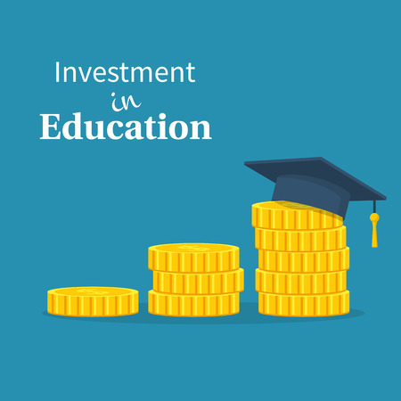 Investment in education vectorのイラスト素材