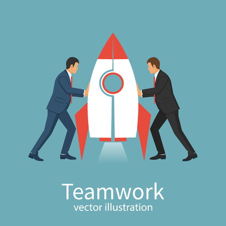 Teamwork concept business peopleのイラスト素材