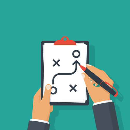 Planning strategy conceptのイラスト素材