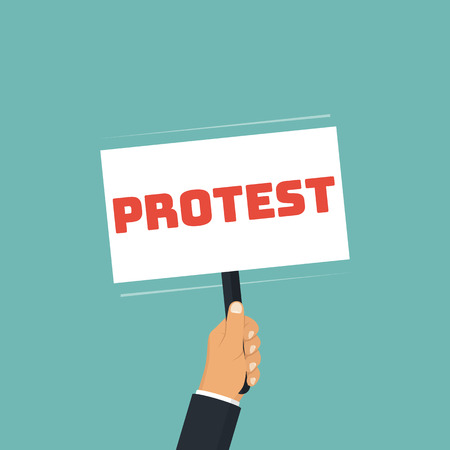 Protest concept vector illustration.のイラスト素材