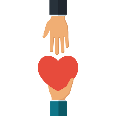 Give heart. Vectorの写真素材