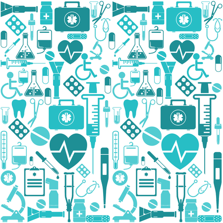 Medicine seamless patternのイラスト素材