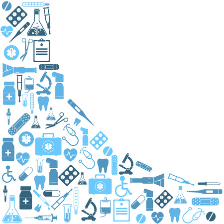 Background medical iconsの写真素材