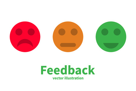 Feedback concept colorful designの写真素材