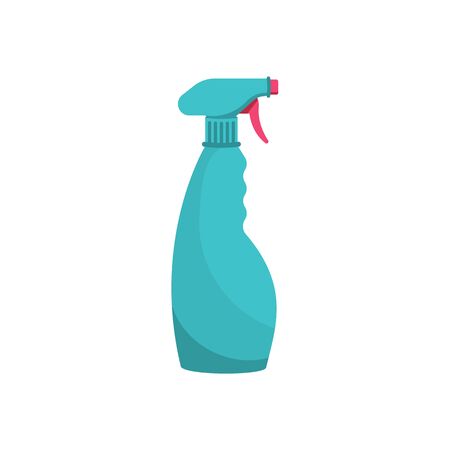 Antibacterial bottle. Cartoon flat icon. Antiseptic spray in flask.のイラスト素材