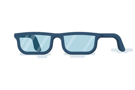 Glasses flat icon. Illustration flat designのイラスト素材