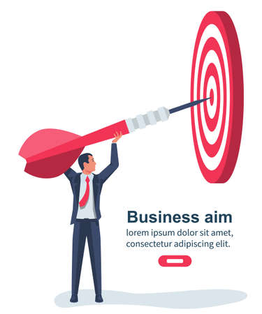 Landing page achievement goal vectorのイラスト素材