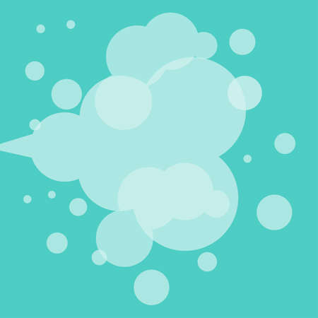 Steam clouds. White steam clouds on blue background. Cartoon style. Smoky couple. Vector illustration flat design. Isolated on white background.のイラスト素材