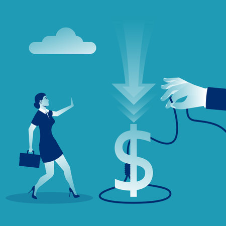 Trap concept. Business people metaphor. Vector illustration flat design.のイラスト素材