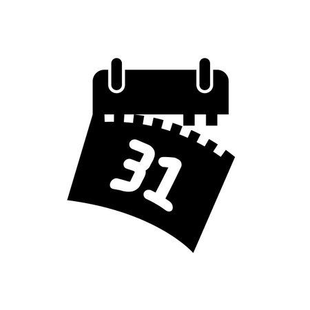 Last day of the calendar. The 31st. Torn off the last sheet.のイラスト素材