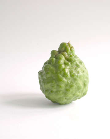 knotty surface of kaffir limeの写真素材