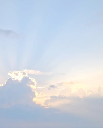 sunrise at the sea look as new hopeの写真素材