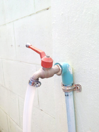 water tap on the wall
