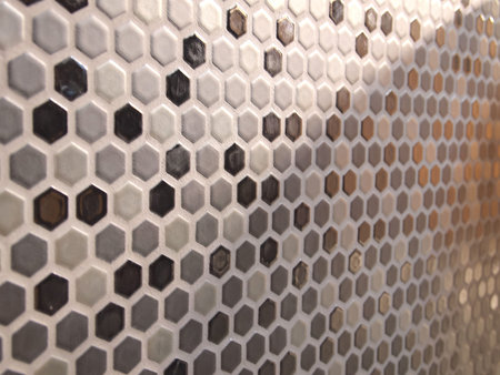 hexagon mosaic tile wall or background