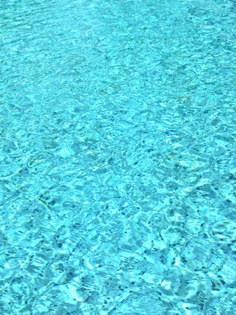 reflection of the surface of water in the pool