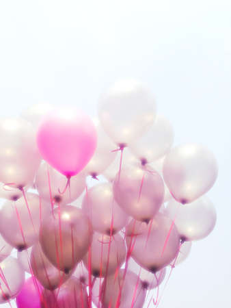 balloon party with soft filter effectの写真素材